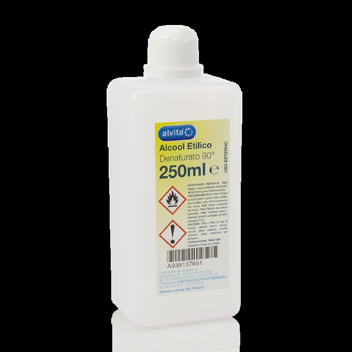 Alvita Alcool Etilico Denaturato 90 Gradi 250 ml