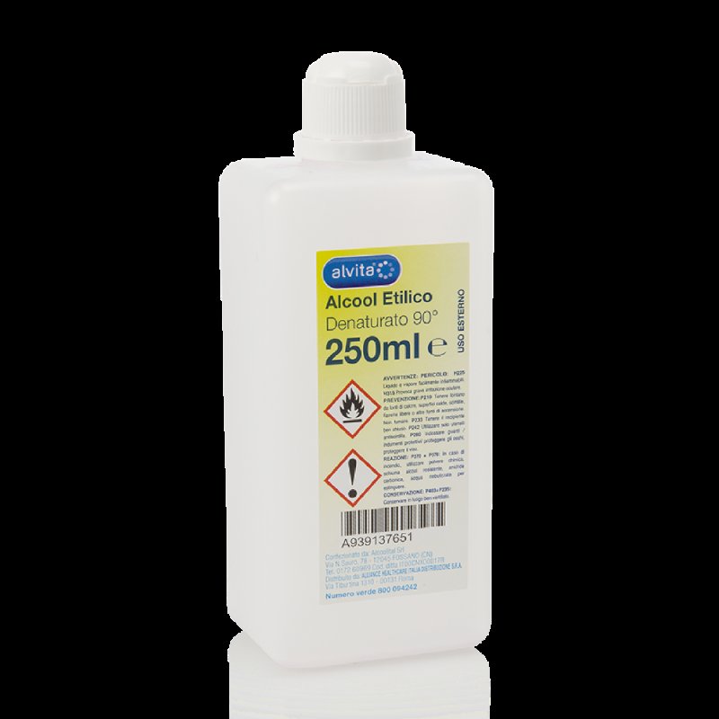 Alvita Alcool Etilico Denaturato 90 Gradi 250 ml
