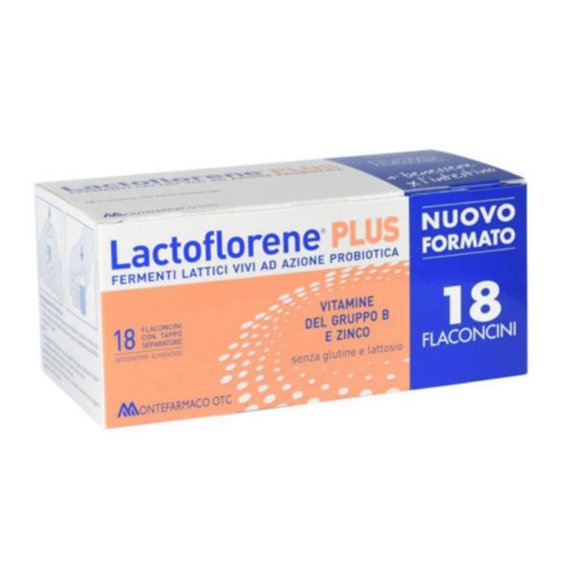 Lactoflorene Plus 18 Flaconcini fermenti lattici Integratore Probiotico per il Benessere Intestinale Lactoflorene Plus 18 Flaconcini fermenti lattici Integratore Probiotico per il Benessere Intestinale