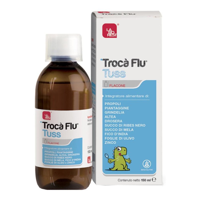 Laborest Trocà Flu Tuss Sciroppo Integratore Alimentare 150 ml Laborest Trocà Flu Tuss Sciroppo Integratore Alimentare 150 ml