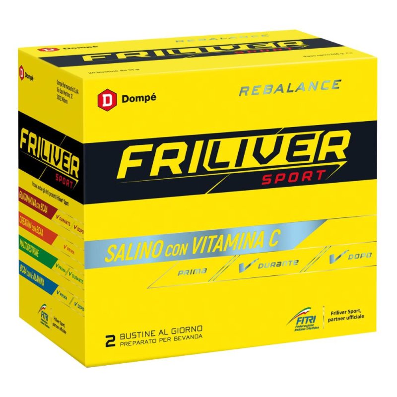 Friliver  Vitamine Minerali Sport Rebalance Integratore Alimentare 24 Buste