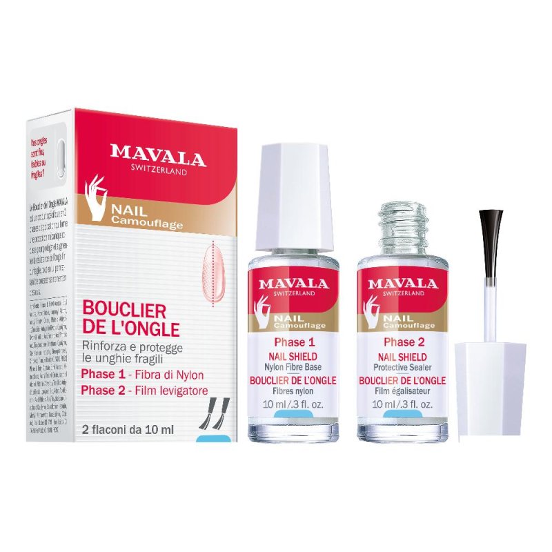 Mavala Bouclier Ongles + Egaliseur 2x10 ml - trattamento rinforzante unghie