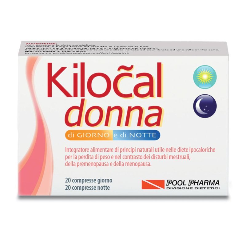 Kilocal Donna Giorno e notte 20+20 compresse per diete ipocaloriche - Pool Pharma Srl