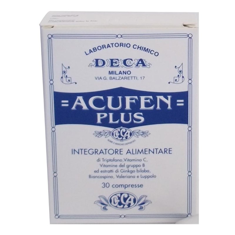 Deca Laboratorio Chimico Acufen Plus 30 Compresse Deca Laboratorio Chimico Acufen Plus 30 Compresse