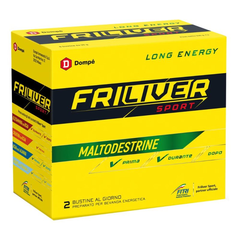 Friliver Sport Long Energy Integratore Alimentare Vitamine Minerali 8 Buste
