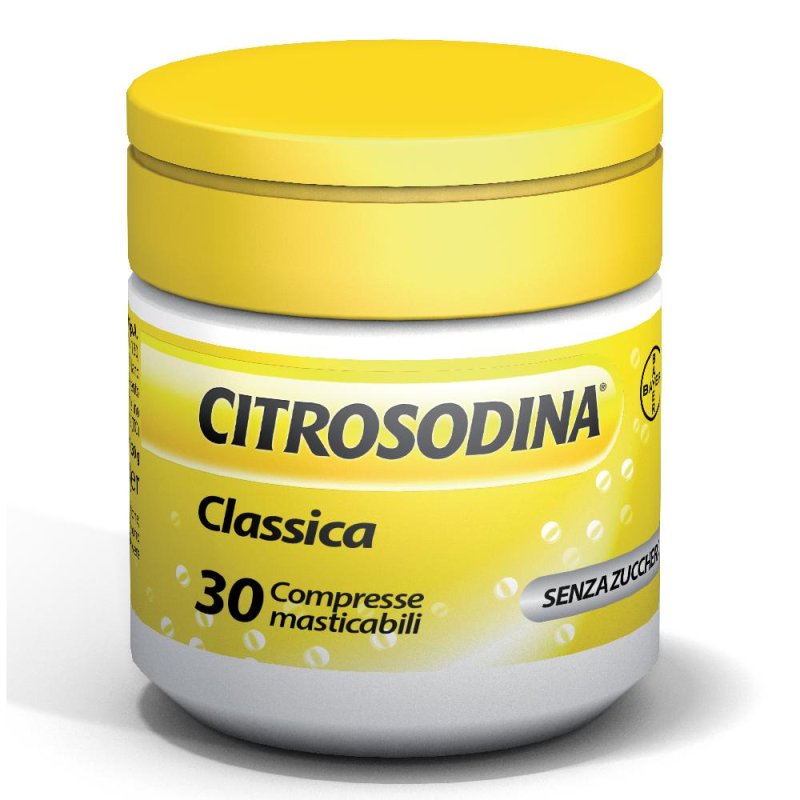 Bayer Citrosodina Benessere dello Stomaco 30 Compresse Masticabili Bayer Citrosodina Benessere dello Stomaco 30 Compresse Masticabili