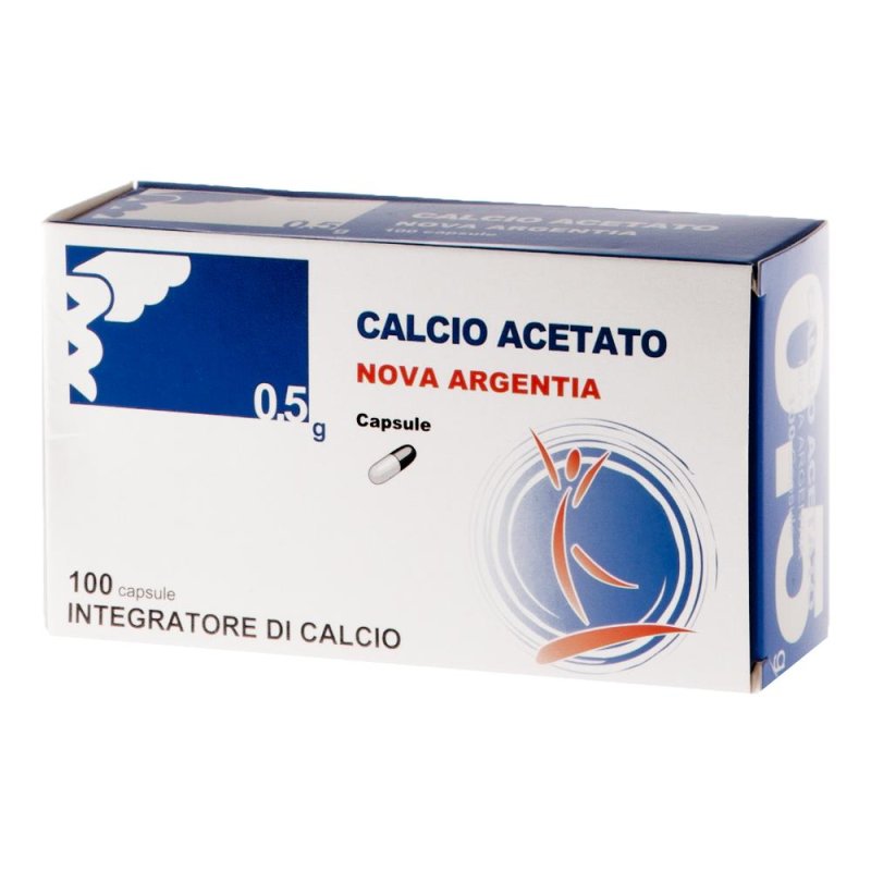 CALCIO ACETATO 0,5G 100CPS CALCIO ACETATO 0,5G 100CPS