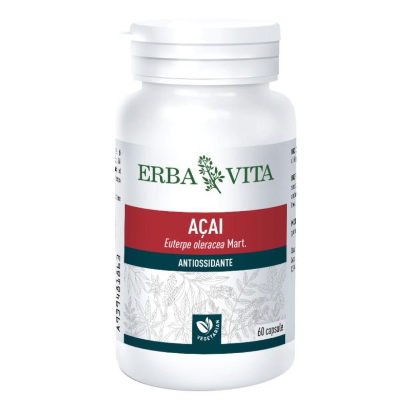 Erba Vita Acai-ev Antiossidante Tonificante Integratore 60 Capsule Erba Vita Acai-ev Antiossidante Tonificante Integratore 60 Capsule