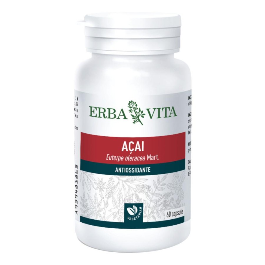 Erba Vita Acai-ev Antiossidante Tonificante Integratore 60 Capsule