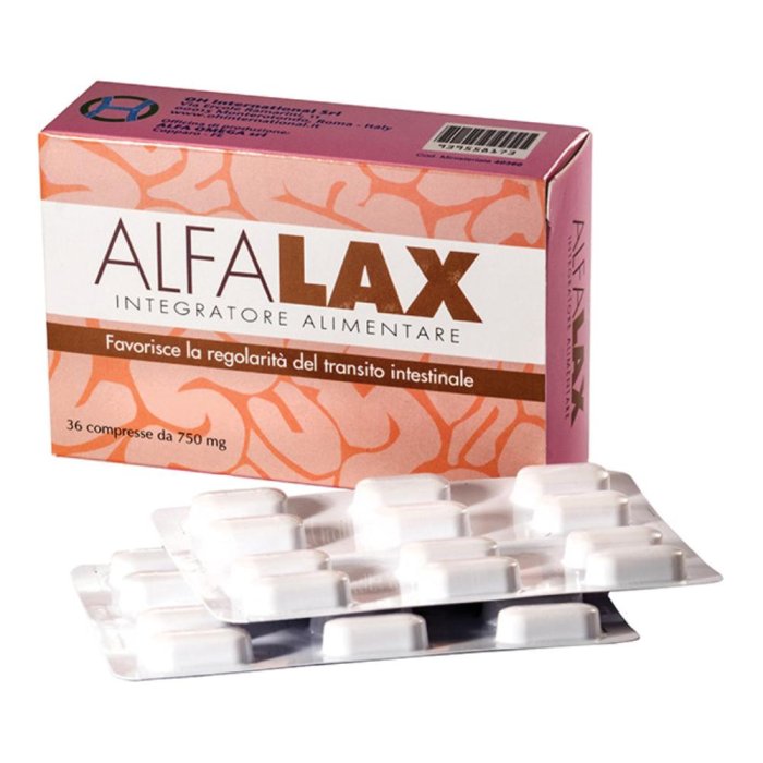 Alfalax integratore 36 compresse 750 mg - integratore a base di fibre per regolarità intestinale Alfalax integratore 36 compresse 750 mg - integratore a base di fibre per regolarità intestinale