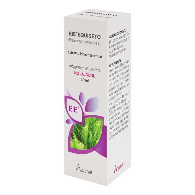 EIE Integratore a Base di Equiseto in Gocce 30 ml &ndash; Drenante Naturale Rimineralizzante per Benessere di Osssa, Unghie e Capelli