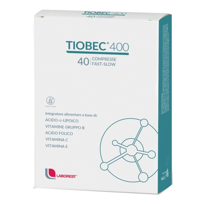 Tiobec 400 40 compresse Fast-Slow per il funzionamento del sistema nervoso - Laborest Tiobec 400 40 compresse Fast-Slow per il funzionamento del sistema nervoso - Laborest