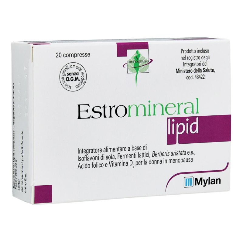 Estromineral Lipid  Benessere e Salute Integratore Alimentare 20 Compresse