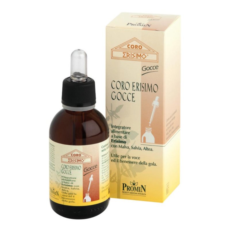 Coro Erisimo Gocce 50 millilitri Integratore Naturale per Benessere di Gola e Voce