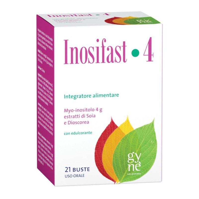 Inosifast 4 - Integratore Alimentare con Myo-Inositolo, Soia e Dioscorea - 21 Buste da 4,5 g Inosifast 4 - Integratore Alimentare con Myo-Inositolo, Soia e Dioscorea - 21 Buste da 4,5 g