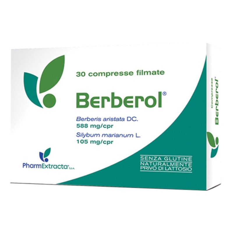 Berberol Integratore Alimentare con Berberina e Silimarina 30 compresse Berberol Integratore Alimentare con Berberina e Silimarina 30 compresse