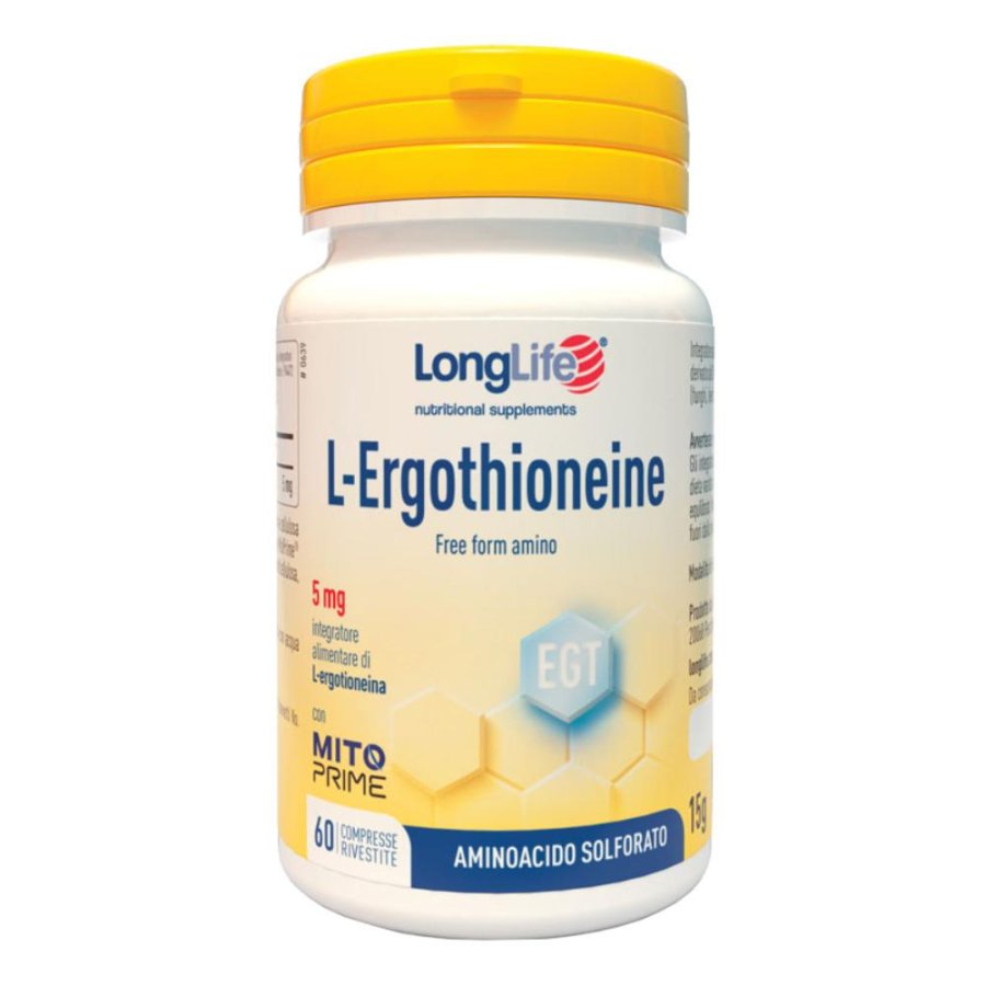 LONGLIFE L-ERGOTHIONEINE 60Cpr LONGLIFE L-ERGOTHIONEINE 60Cpr