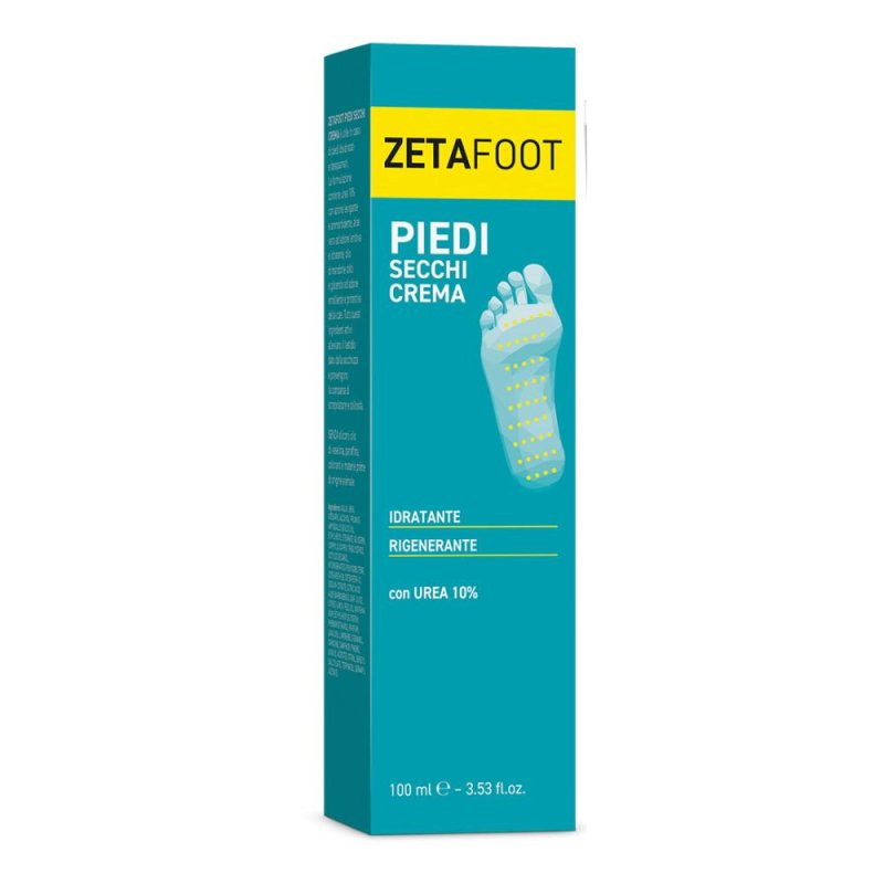 Zetaf Crema Piedi Secchi 100 ml Trattamento Idratante e Nutriente per Talloni Screpolati Zetaf Crema Piedi Secchi 100 ml Trattamento Idratante e Nutriente per Talloni Screpolati