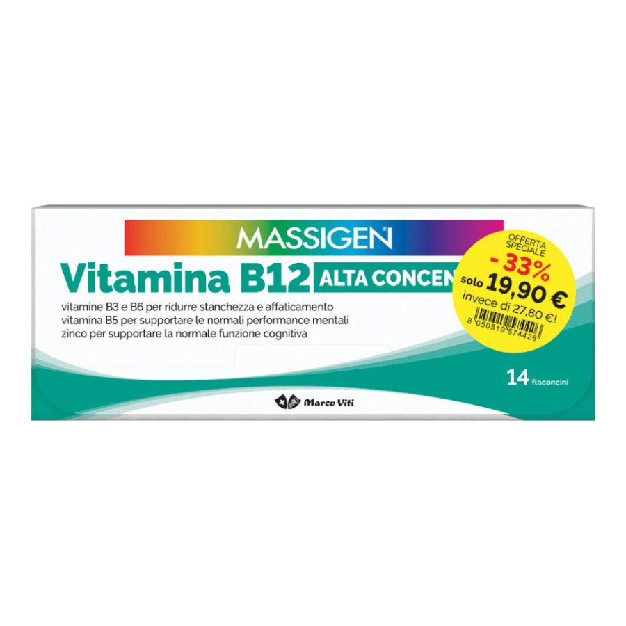 MASSIGEN VITAMINA B12 14+14FL MASSIGEN VITAMINA B12 14+14FL