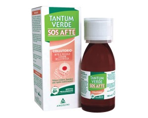 Tantum Verde SOS Afte Collutorio - Trattamento per Ulcere Orali e Irritazioni - 120ml