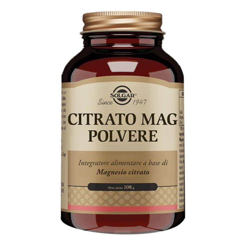 Solgar Citrato di Magnesio in Polvere 108 g – Integratore di Magnesio ad Alto Assorbimento Solgar Citrato di Magnesio in Polvere 108 g – Integratore di Magnesio ad Alto Assorbimento