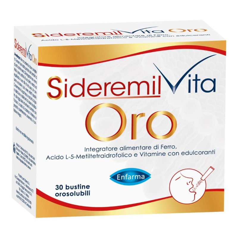 Enfarma Sideremil Vita Oro 30 Bustine Enfarma Sideremil Vita Oro 30 Bustine