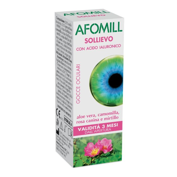 Afomill Sollievo Gocce Oculari Idratanti Con Acido Ialuronico 10 ml Afomill Sollievo Gocce Oculari Idratanti Con Acido Ialuronico 10 ml