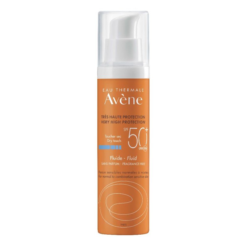 Avene Soluzione Fluida Protezione Solare 50+ Senza Profumo 50ml Avene Soluzione Fluida Protezione Solare 50+ Senza Profumo 50ml