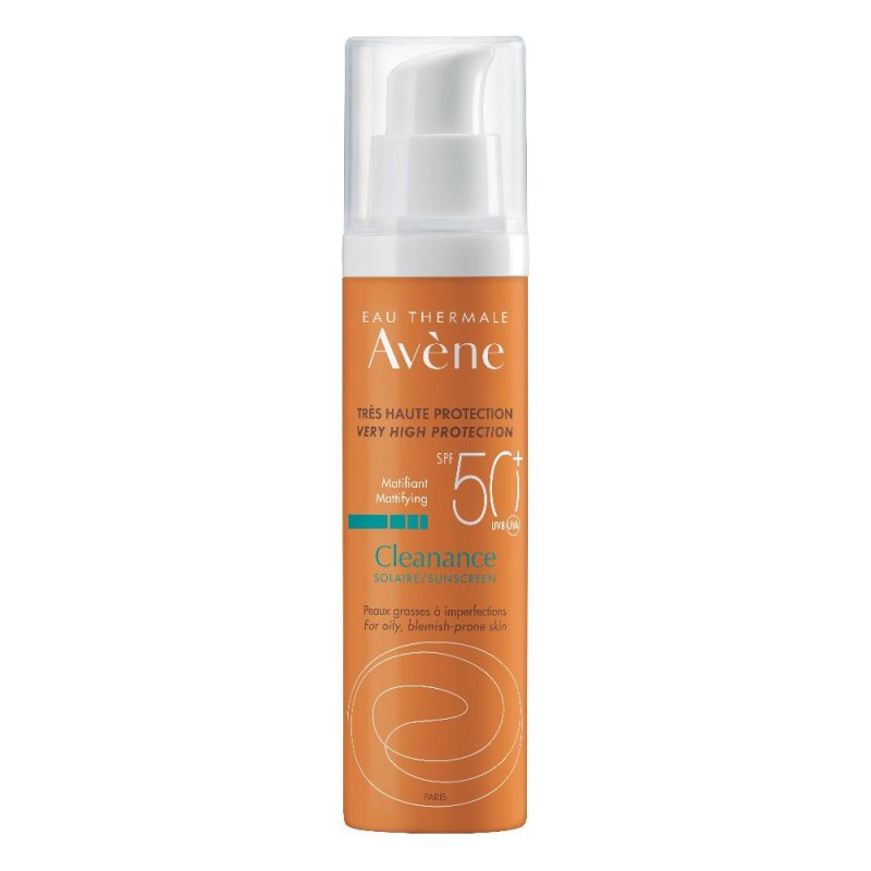 Avene Solare Pelli Sensibili SPF50+ Cleanance Solare Pelli Miste 50 ml Avene Solare Pelli Sensibili SPF50+ Cleanance Solare Pelli Miste 50 ml