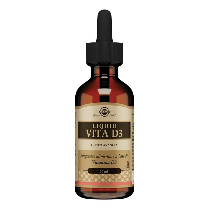 Liquid Vita D3 - Integratore con Vitamina D3 Liquida per la Salute delle Ossa e del Sistema Immunitario 56 ml