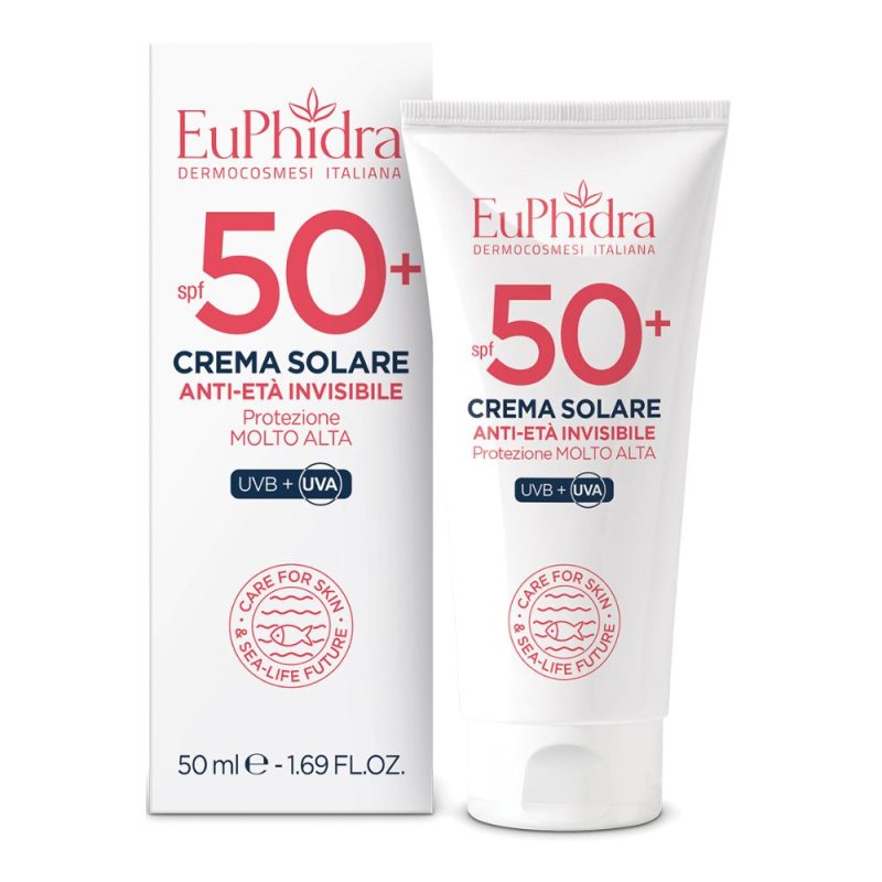 Euphidra Solari - Crema Solare Anti Et&agrave; Invisibile SPF50+ 50 ml