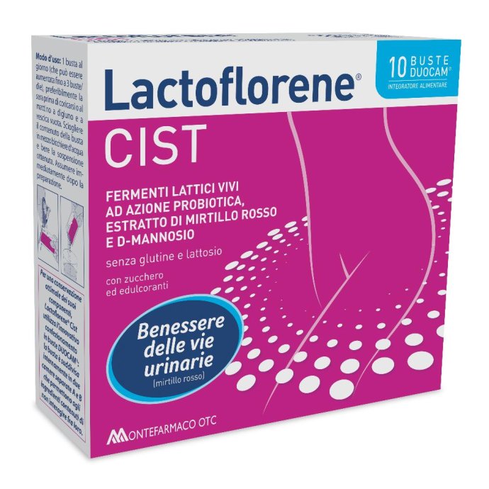 Lactoflorene Cist fermenti lattici per vie urinarie 10 buste - Montefarmaco Lactoflorene Cist fermenti lattici per vie urinarie 10 buste - Montefarmaco