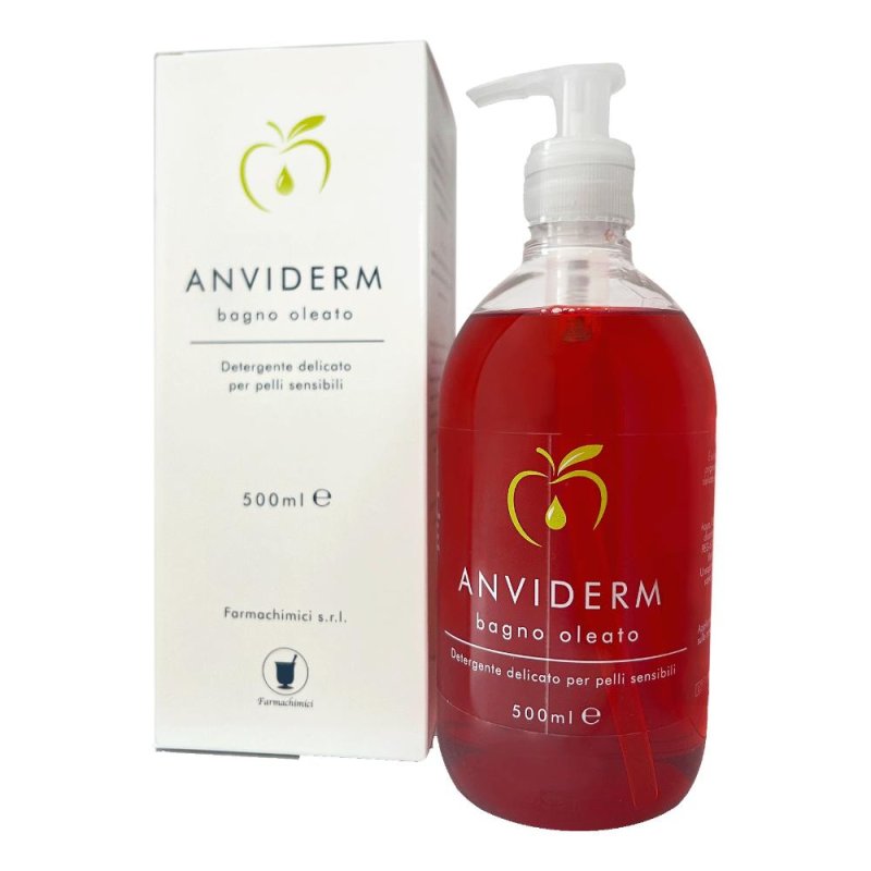 Farmachimici Anviderm Bagno Oleato Detergente Delicato Pelli Sensibili 500 ml Farmachimici Anviderm Bagno Oleato Detergente Delicato Pelli Sensibili 500 ml