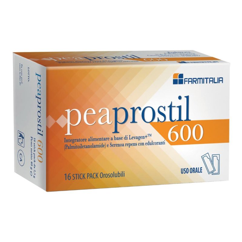 Peaprostil 600 Integratore Alimentare 16 Buste Orosolubili Peaprostil 600 Integratore Alimentare 16 Buste Orosolubili