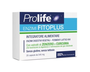 Zeta farmaceutici Prolife FitoPlus Enzimi Integratore Alimentare 20 Capsule
