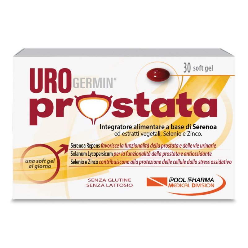 Urogermin Prostata Integratore Alimentare Serenoa Repens 30 Softgel Urogermin Prostata Integratore Alimentare Serenoa Repens 30 Softgel