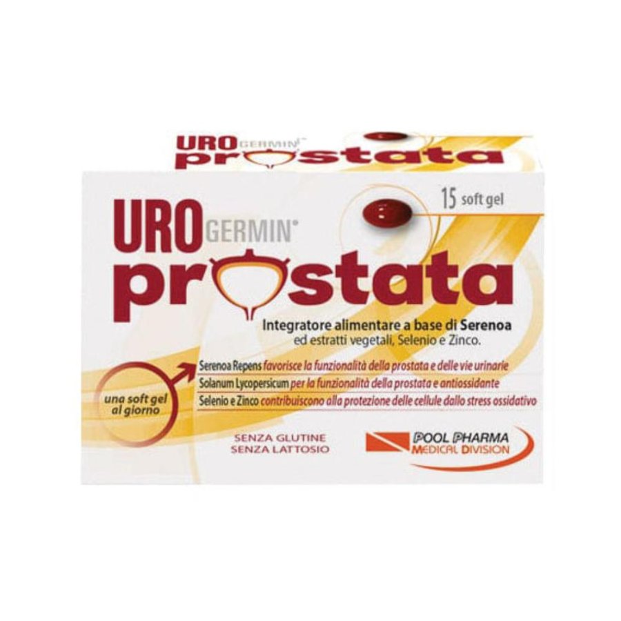 Urogermin Prostata Integratore Alimentare Serenoa Repens 15 Softgel Urogermin Prostata Integratore Alimentare Serenoa Repens 15 Softgel