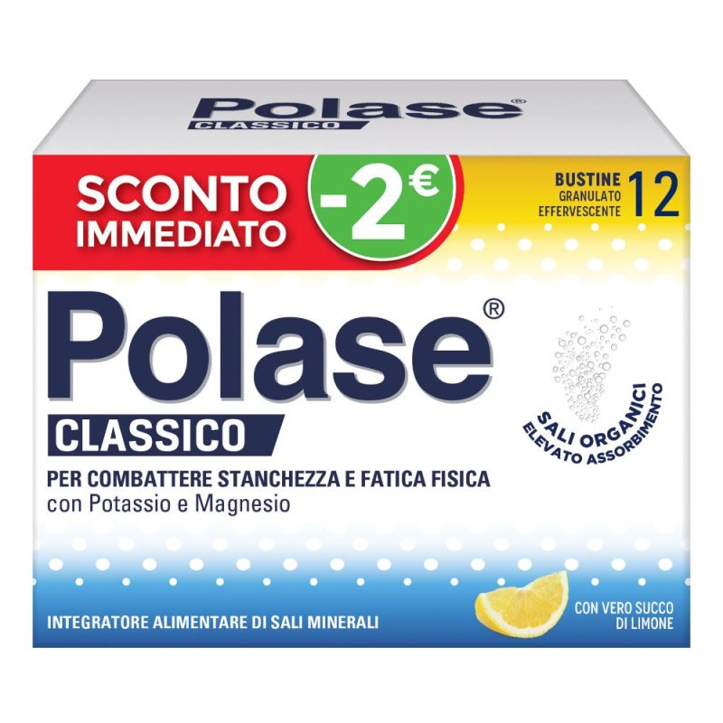 Polase Classico 12 bustine con magnesio e potassio in promozione Polase Classico 12 bustine con magnesio e potassio in promozione