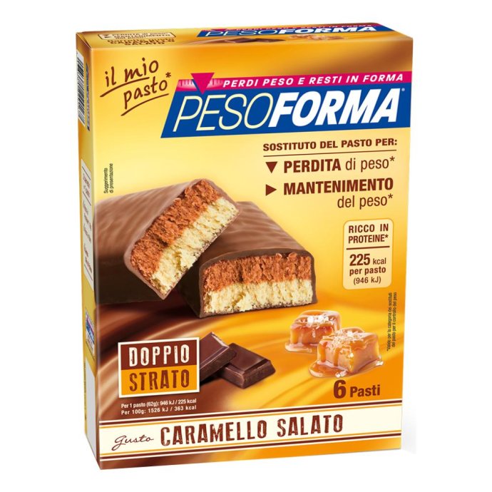 Pesoforma Barrette Caramello Salato 372 g Pesoforma Barrette Caramello Salato 372 g