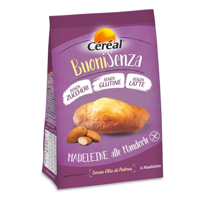 C&eacute;r&eacute;al Buoni Senza Madeleine Alla Mandorla per celiaci 180 gr