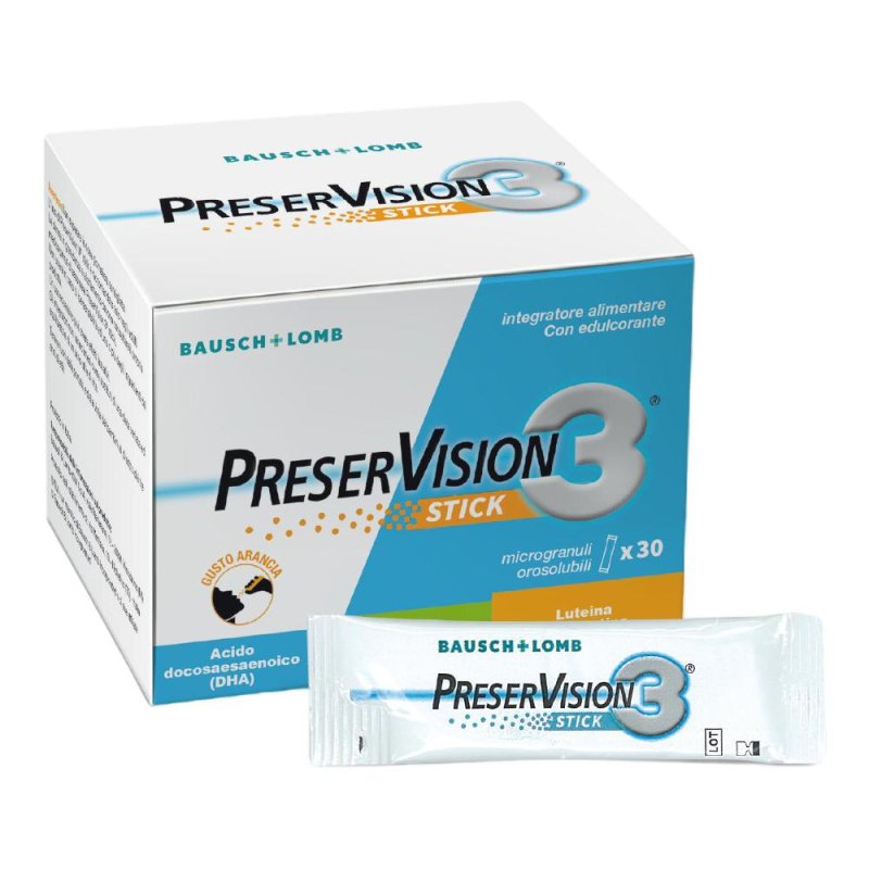 Bausch & Lomb-iom Preservision 3 30 Stick Orosolubili Da 2 G