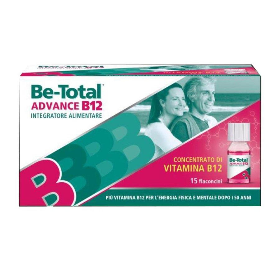 Betotal  Vitamine e Minerali Be-Total Advance B12 Integratore 15 Flaconcini
