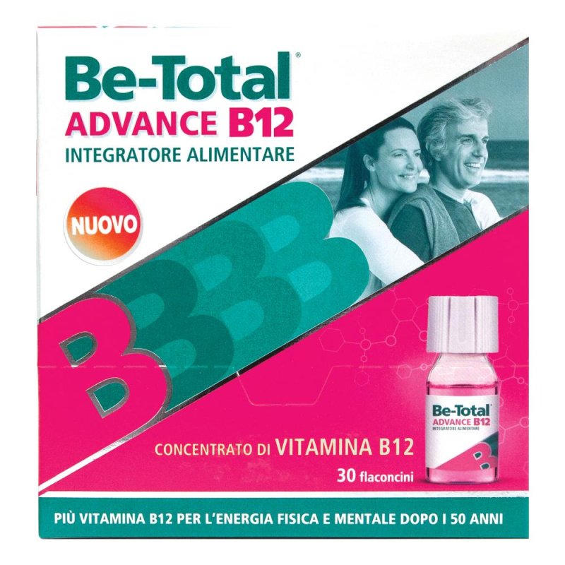 Be Total Advance B12 Integratore Sostegno Fisico e Mentale 30 Flaconcini Be Total Advance B12 Integratore Sostegno Fisico e Mentale 30 Flaconcini