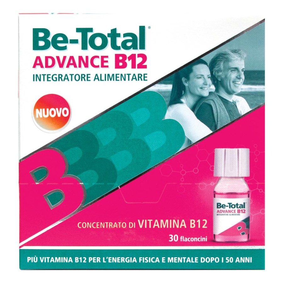 Betotal  Vitamine e Minerali Be-Total Advance B12 Integratore 30 Flaconcini