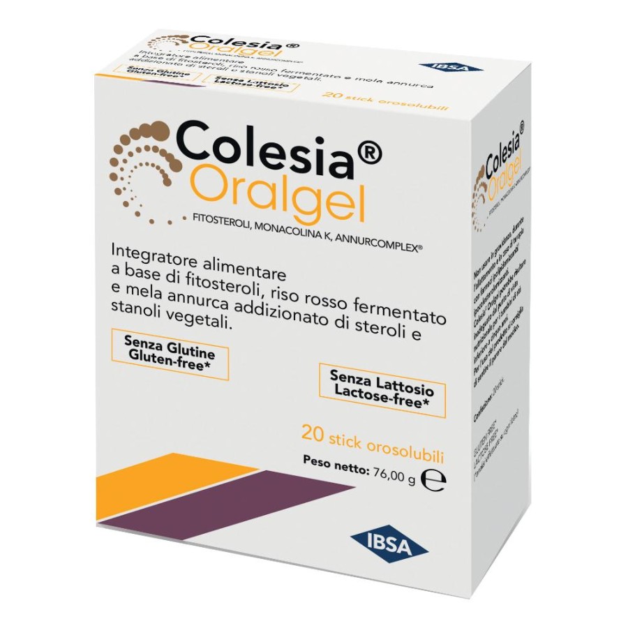 IBSA  Colesterolo Trigliceridi Colesia Oralgel Integratore 20 Stick