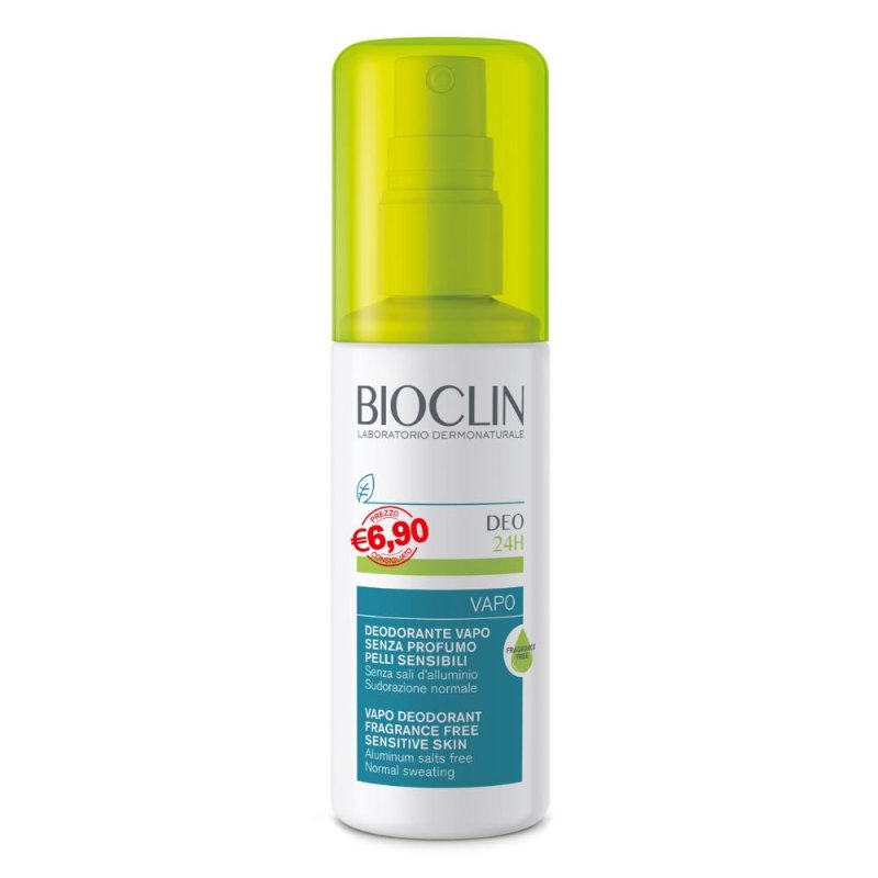 Bioclin Cura del Corpo Deodorante 24H Senza Profumo Vapo Offerta Promo 100 ml Bioclin Cura del Corpo Deodorante 24H Senza Profumo Vapo Offerta Promo 100 ml