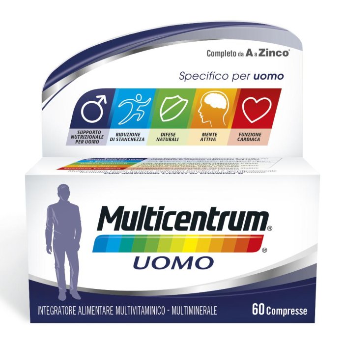 Multicentrum Uomo integratore multivitaminico 60 compresse - Haleon