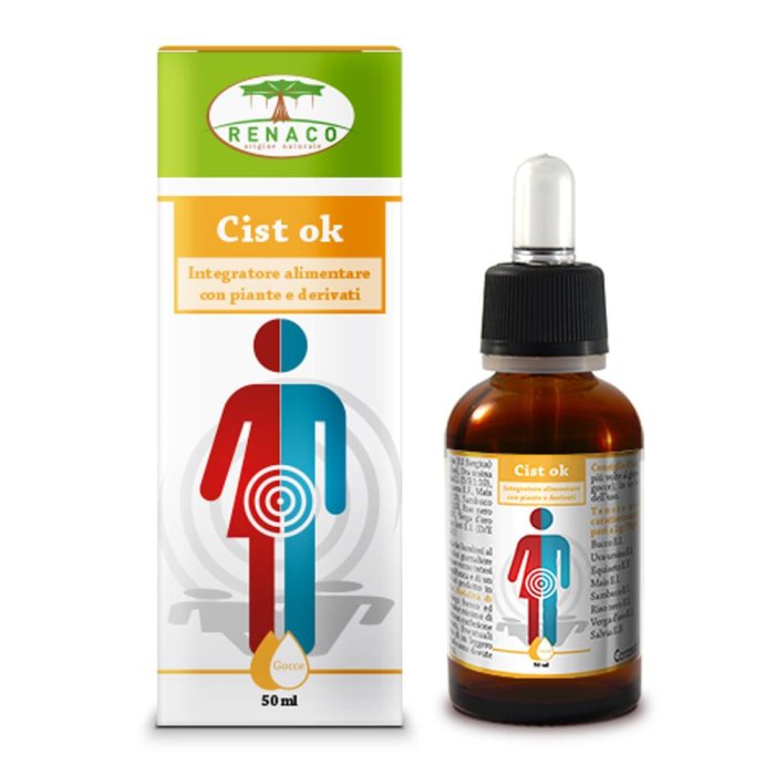 Cist Ok Gocce 50 ml - integratore per benessere delle vie urinarie e prevenzione della cistite