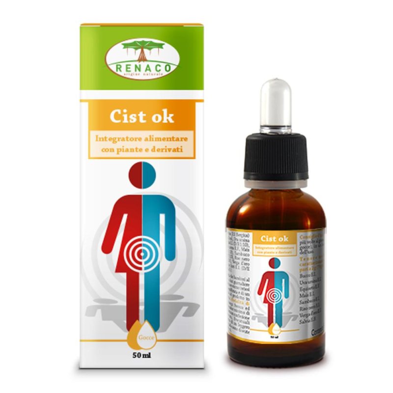 Cist Ok Gocce 50 ml - integratore per benessere delle vie urinarie e prevenzione della cistite