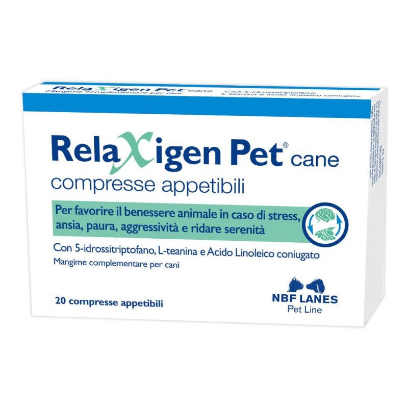 Relaxigen Pet Integratore rilassante per cani di taglia media 20 compresse Relaxigen Pet Integratore rilassante per cani di taglia media 20 compresse
